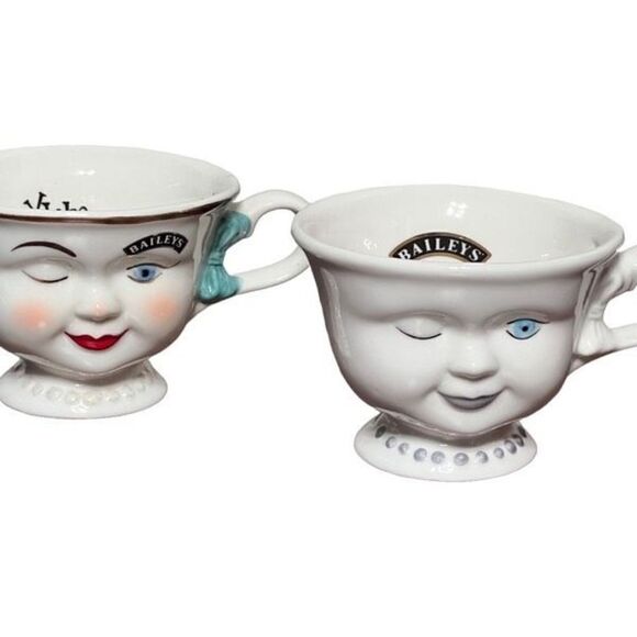 Baileys Coffee Mug Wining Face Yum Mug Set - Picture 3 of 5